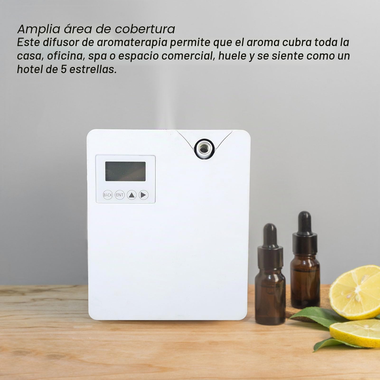 Bewinner Máquina de Aire de Aroma Inteligente con Tecnología de Nebulización, Difusor Profesional de Aceite Esencial sin Agua de 300 Ml, Difusor de Aroma de Nebulización sin Agua para el