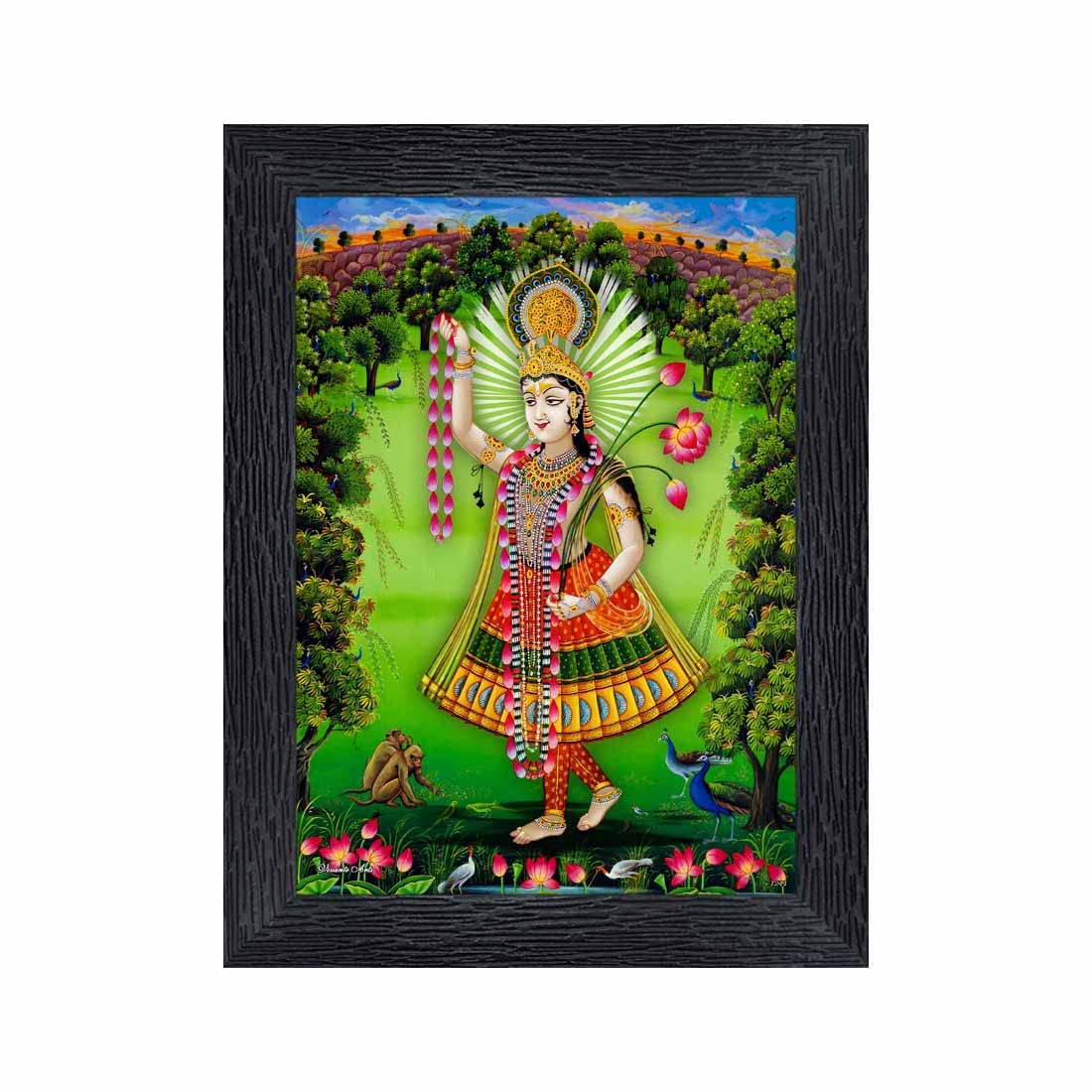 Hanuman Photo Frame - Religious Wood Frame -10