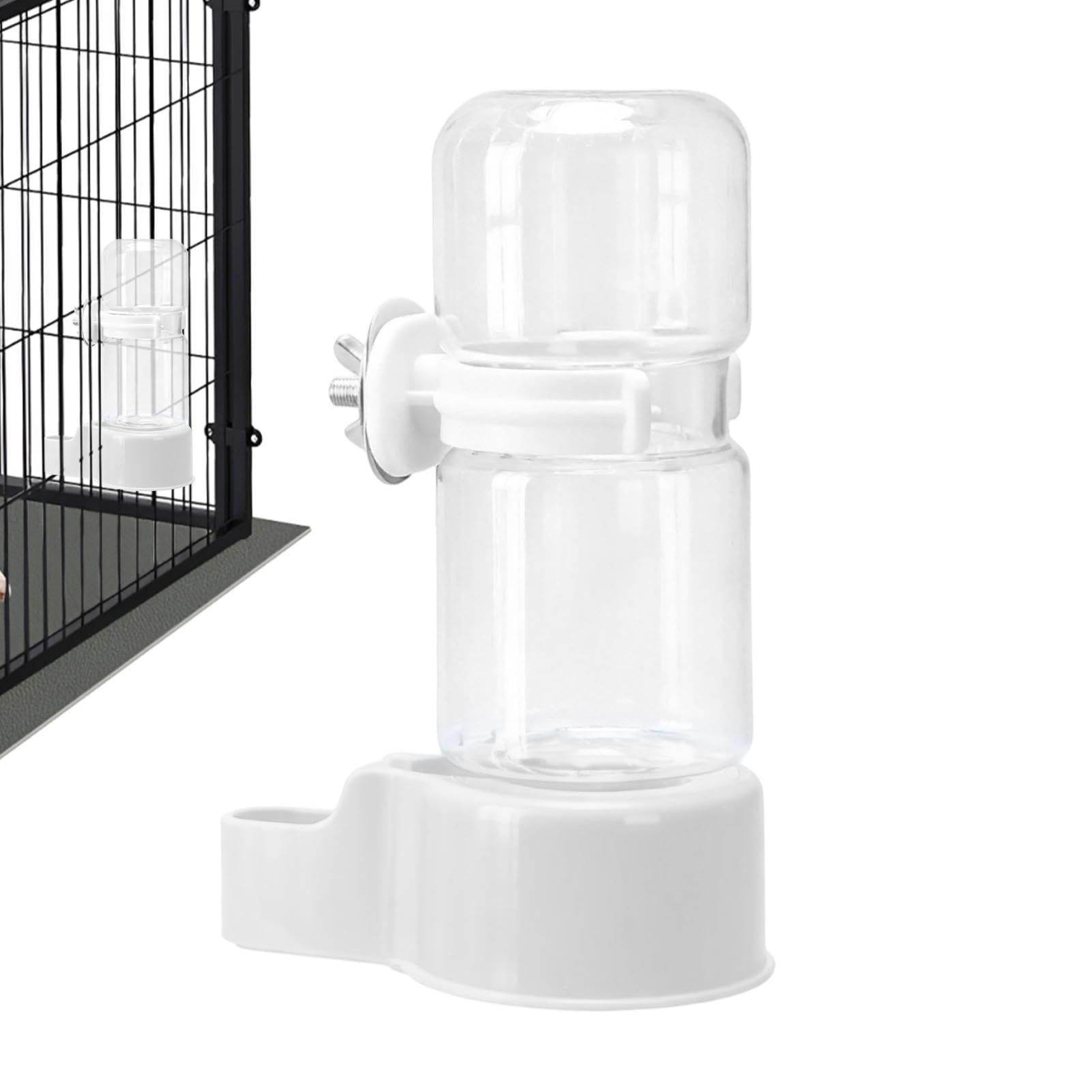 Muiltvoe Bird Cage Water Dispenser | Suspended Clear Automatic Drinking Station | Parrot Water Dispenser,for Budgies Cockatiels Lovebirds Canaries Finches Parrots
