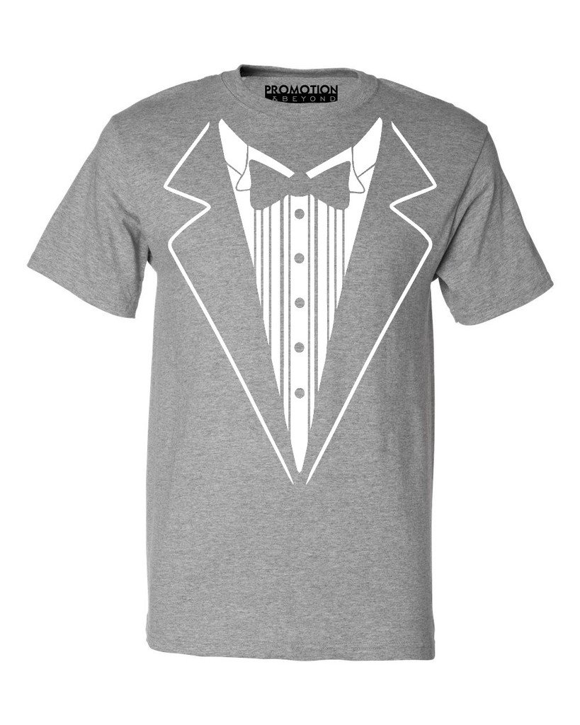 P&B Tuxedo White Funny Men's T-Shirt