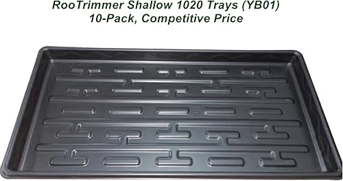Miniatura 4 de Shallow 1020 - Bandejas planas especializadas para sostener y transportar bandejas de plántulas de enchufe de 200 celdas (altura es de 1.3