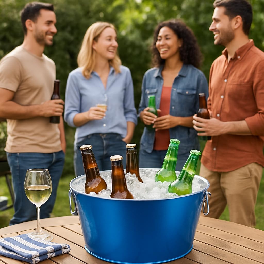 Behrens Blue 5 Gallon Round Steel Tub (1 Tub)