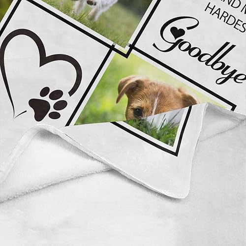 Miniatura 5 de Artsadd Manta conmemorativa personalizada con fotos y nombre, regalos de recuerdo amoroso personalizados para seres queridos, mantas de recuerdo