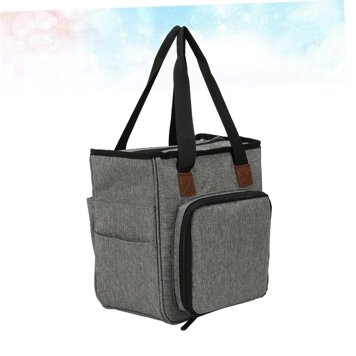 Wollgarn Aufbewahrungstasche Großes Fassungsvermögen Mehrteilige Strick Häkeltasche Praktischer Organizer für Strickzeug und Handarbeitszubehör für Zuhause und Unterwegs