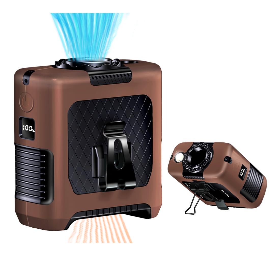 Ventilador portátil con clip para mitigar el calor extremo en exteriores durante 40 horas