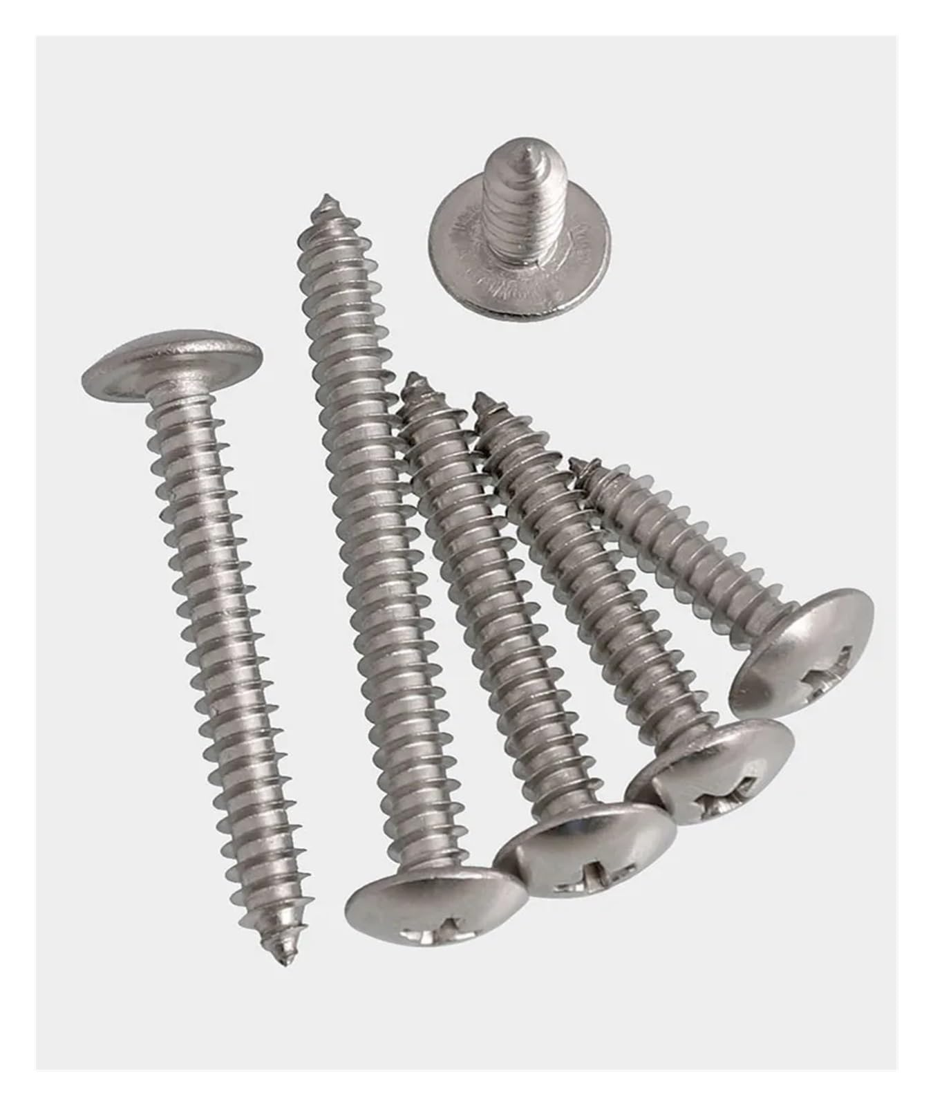 Tornillos Tornillos autorroscantes Tornillo de Ace Tornillos autorroscantes de Cabeza avellanada con Ranura en M3 M3.5 M4 Tornillo de Cabeza avellanada de Acero Inoxidable 304(M4x60mm 20pcs)