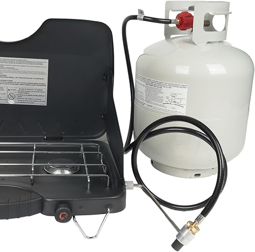 Miniatura 6 de Propane Hose Adapter 1lb to 20lb Converter kit for 5 lb to 40 lb 6 FT Propane Tank Hose Adapter for Weber Q Grill, Buddy Heater Coleman Blackstone