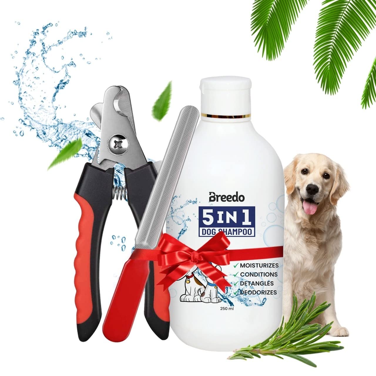 Breedo Dog Need (Combo of 2) 5IN1 Shampoo Plus Conditioner + Nail Clipper for Labrador, German Shepherd, Golden Retriever,Shih Tzu, Ticks Fleas, Skin Treatment, Pomeranian(250ml) (B0BV74G56G) Amazon Price History, Amazon Price Tracker