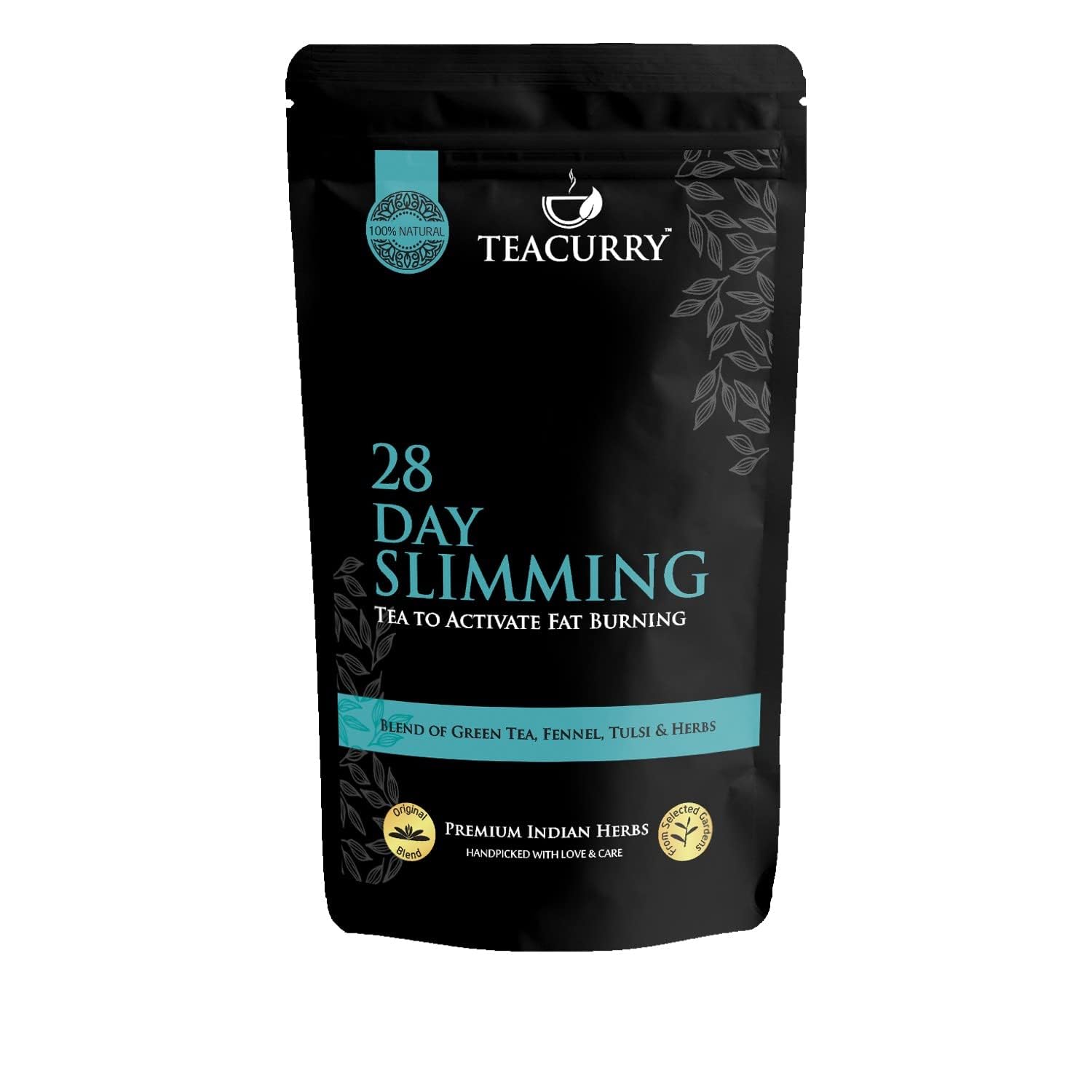 Teacurry 28 Day Slimming Tea (100 Gram) Loose Tea - For Weight Management | Reduce Inches, Weight Wellness Herbal Tea (B0D5DKVBZN) Amazon Price History, Amazon Price Tracker