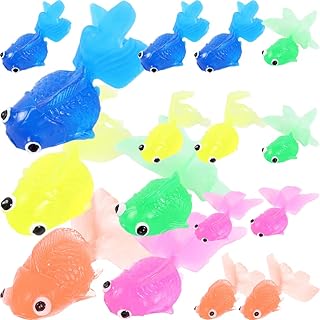 Kisangel 20 Pçs Mini Brinquedo De Peixe Flutuante Falso Modelo De Peixe Dourado Peixes De Aquário Artificial Cores Sortidas Tanque De Peixes Simulação De Peixes Dourados Modelos De Peixes