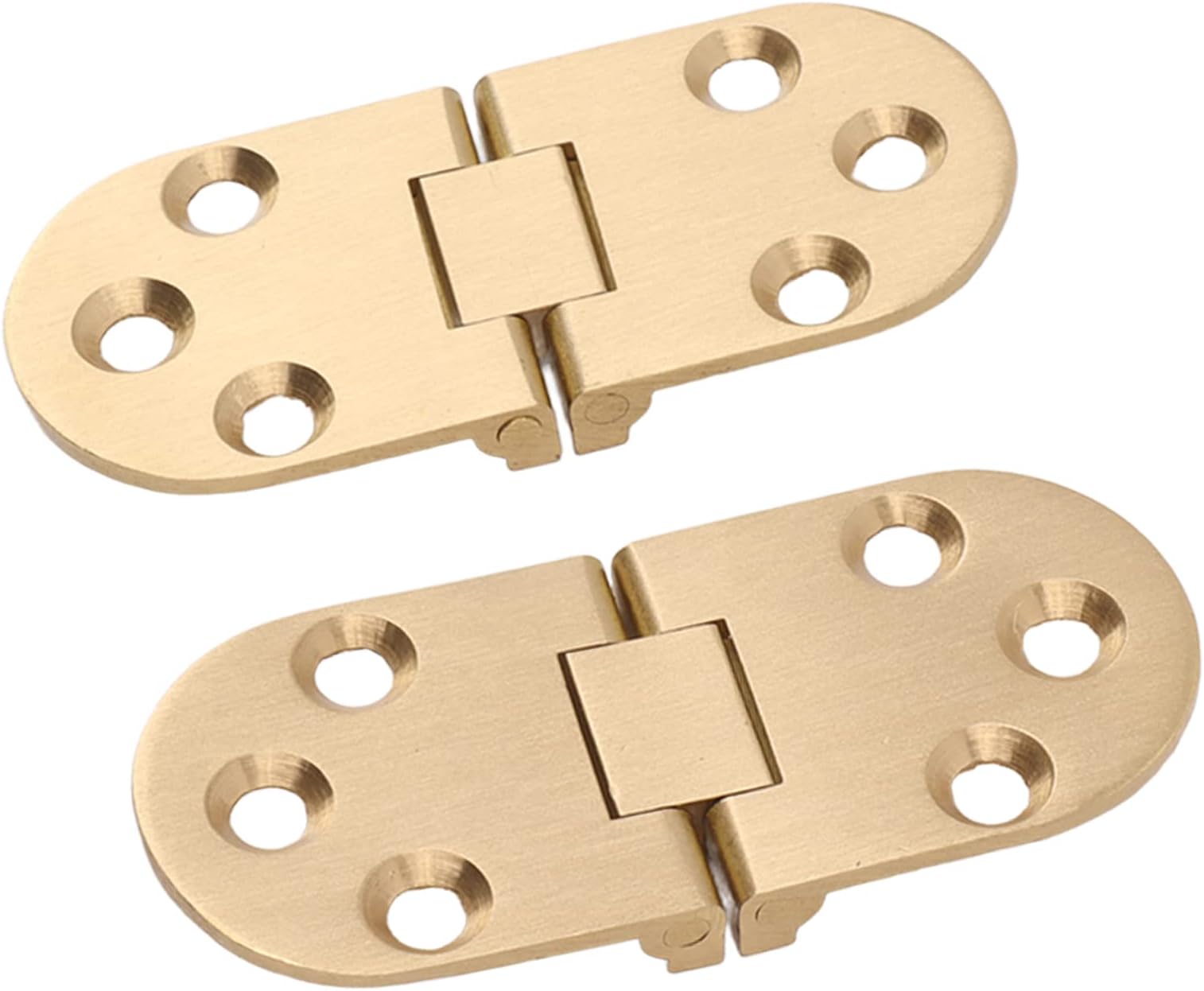 Folding Flip Top Hinge, Folding Flip Top Hinge, High Strength 180 Degree Brass Flap Hinge 2 Sets for Folding Table for Coffee Table, Specialty Forms (2.5mm/0.10in)