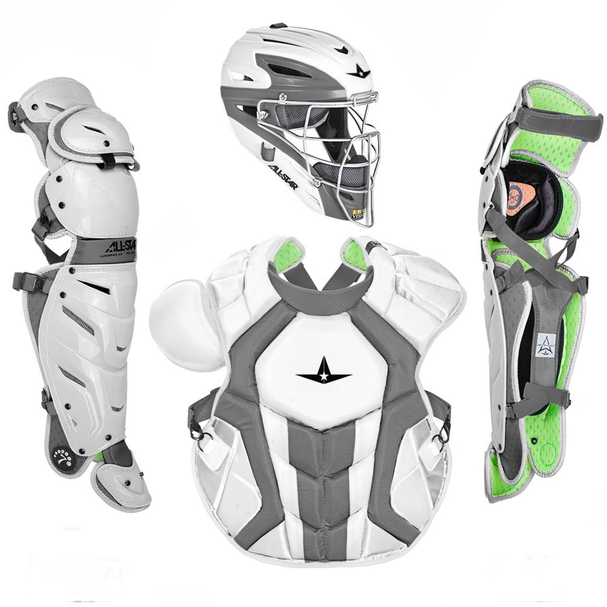 All-Star CKCCPRO1X-TTWH/GPH S7 Axis™ Kit/Cumple con NOCSAE/Dos Tonos/Adulto WH/GPH