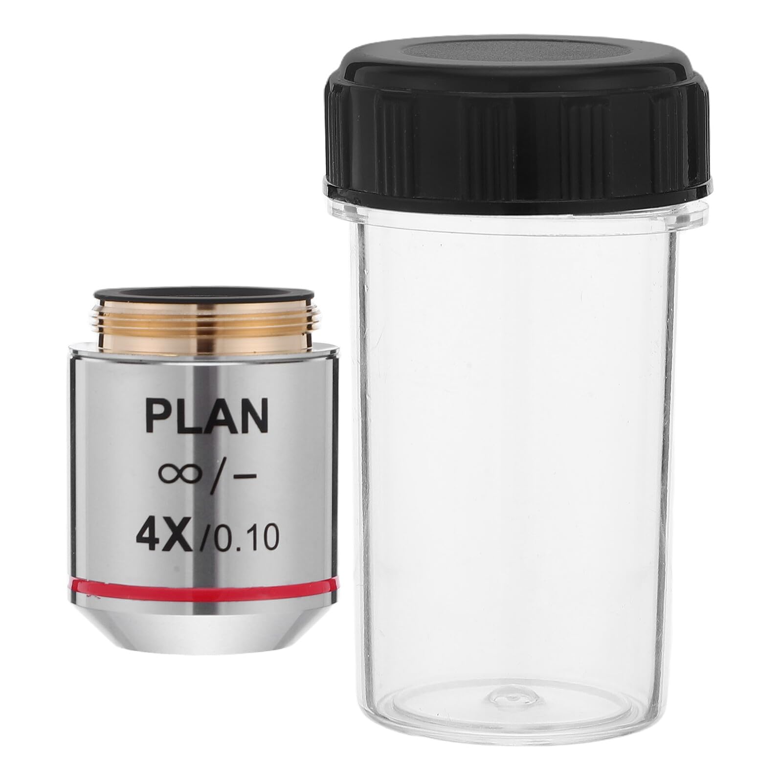 Angoily Objectif Plan pour Microscope Professionnel Lentille de Remplacement Haute Résolution pour Analyse Images Laboratoire sans Distorsion