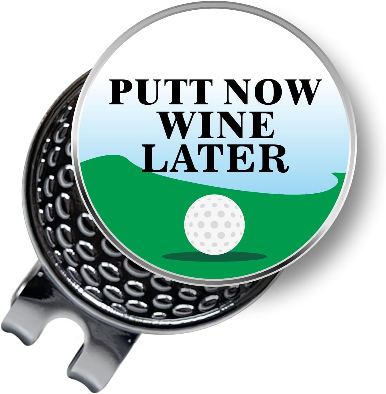 Funny Golf Ball Markers Hat Clip Set:Magnetic Markers, Easy-Attach Golf Cap Clips - Golfer's Gift for Men Women