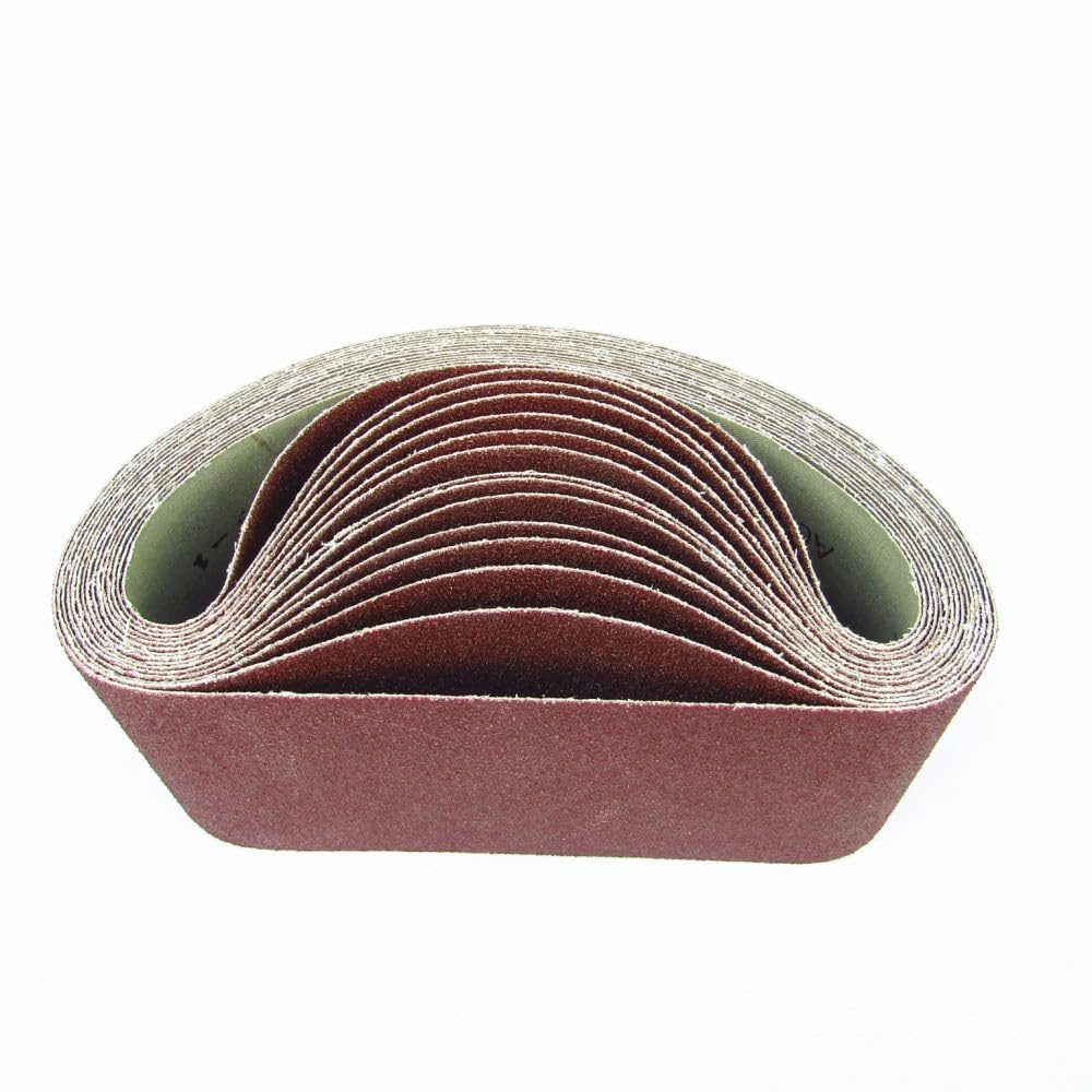 5 piezas 915 * 50 mm Bandas de lijado P60 - P600 Banda de pantalla de lijado abrasivo para pulido de madera de metal blando, grano 320
