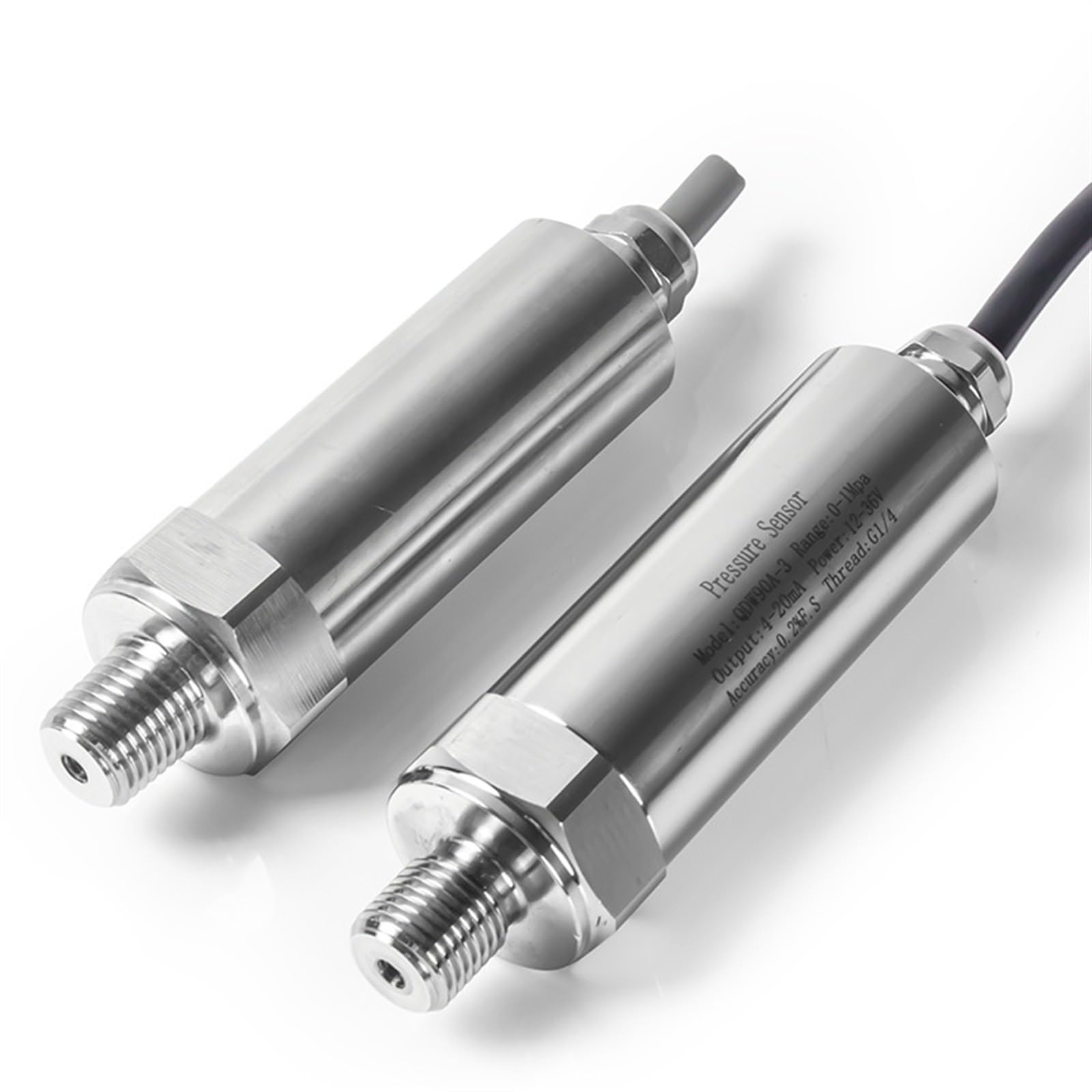 QRUYHBAJU Pressure transducer 0-50bar 160bar 200bar 300bar Pressure Transmitter Pressure transducer Water Air Oil Pressure Pressure Sensor(RS485,0-40Mpa)