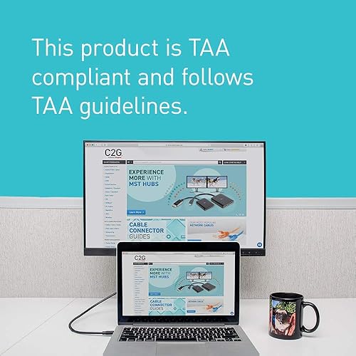 Miniatura 7 de C2G Legrand - Cable adaptador Mini DisplayPort a HDMI, adaptador de DisplayPort macho a macho, adaptador DisplayPort negro a HDMI, convertidor