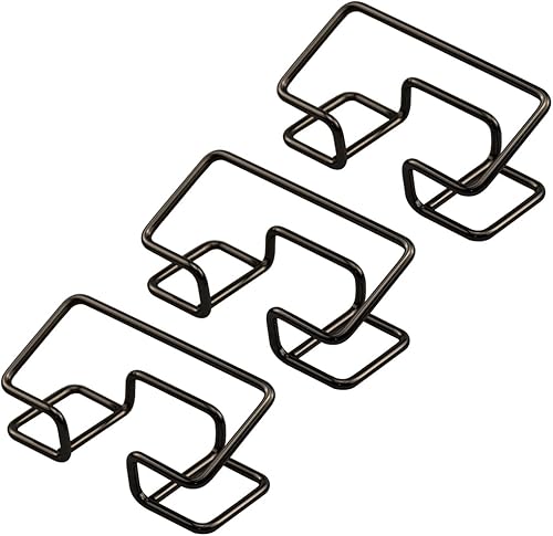 enyuwlcm Tarjetero de metal para escritorio, soporte para tarjetas de visita para oficina, organizador de mostrador de mesa, 3 paquetes (negro,