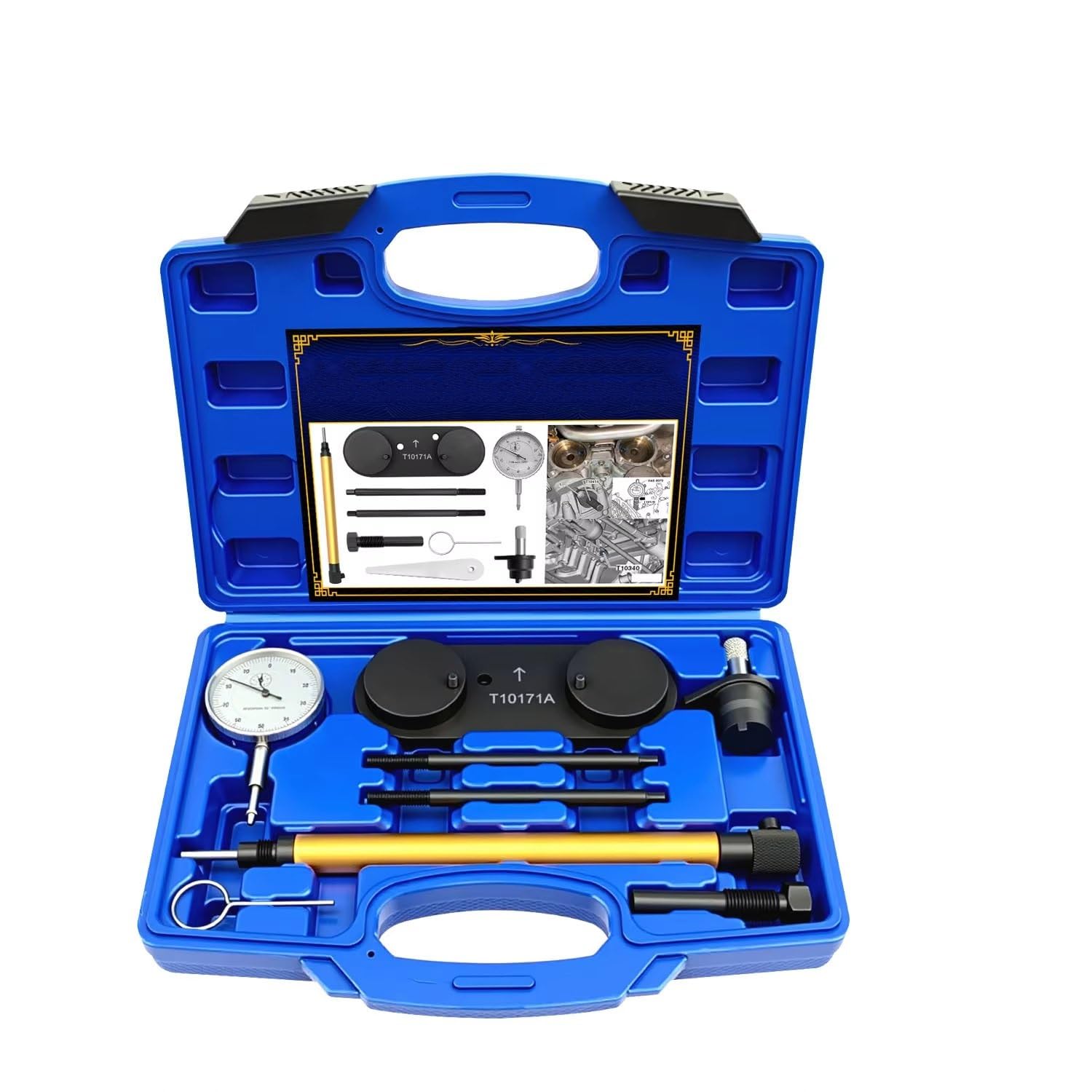 Timing tool kit Engine Timing Locking Tool Kit Compatible With Golf For Polo 2005 2006 2007 2008 2009 2010 2011 1.2TFSi 1.4 1.4TSi 1.6FSi T10171A
