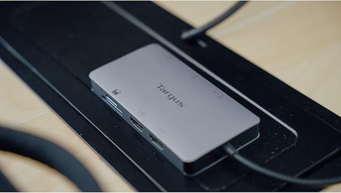 Targus USB-C Dual HDMI Travel Dock, 4-1/2"H x 3"W x 7/8"D, Azul, DSU200TT miniatura 4