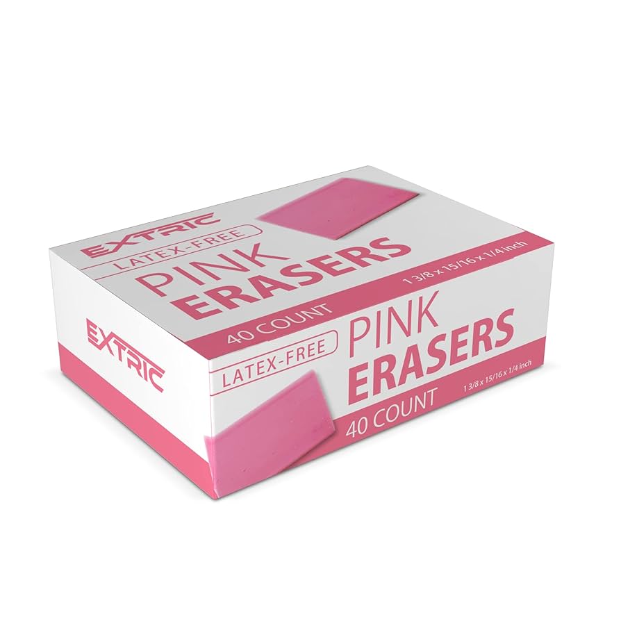Amazon | ピンクの消しゴム – 正方形の消しゴム 子供用 ゴム