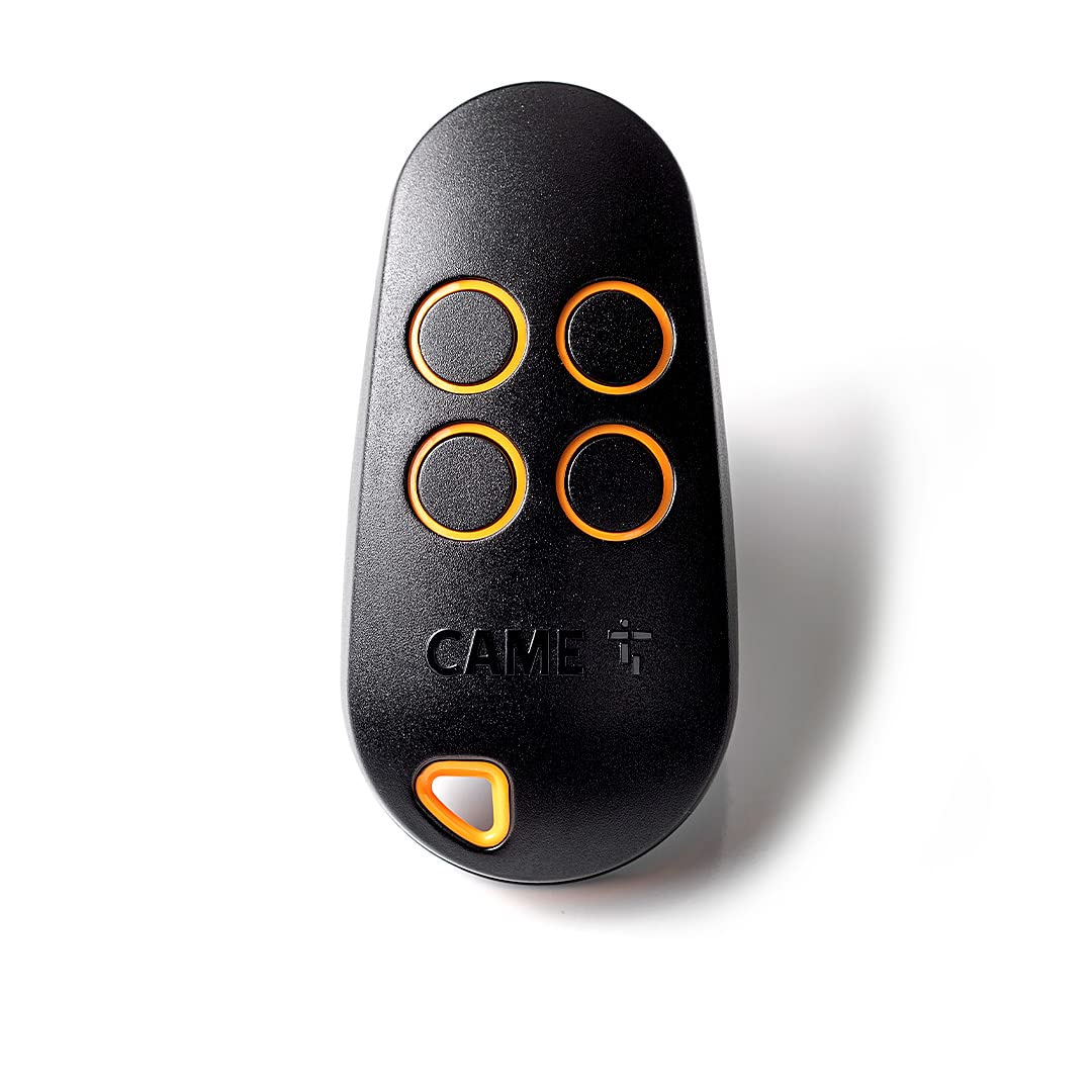 CAME TOPD4FRN 806TS-0330 Émetteur portatif à code fixe à 4 canaux, double fréquence, standard 868,35 MHz, commutable à 433,92 MHz.