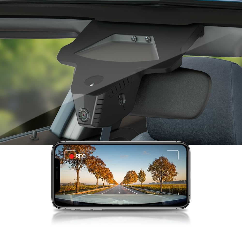 Fitcamx Dashcam 4K Compatible avec BMW 2 Series Active Tourer U06 2023 2024 2025 2026 (D4220), OEM Caméra de Voiture 2160P Video WIFI, G-Capteur, Enregistrement en Boucle, Plug & Play, WDR, Carte 64Go