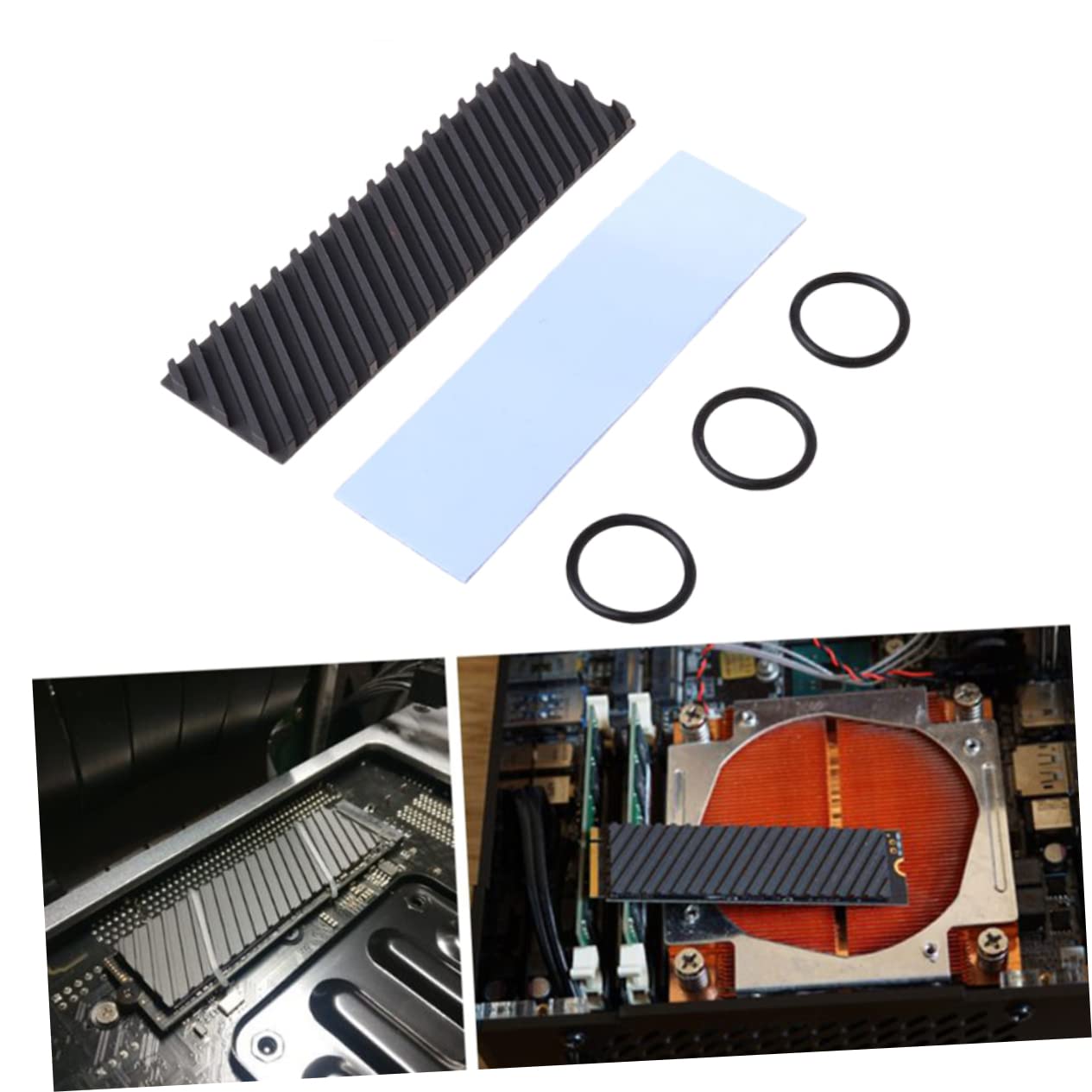HEMOTON 4pezzi Dissipatore Rame Ssd Design Accessorio Per Raffreddamento Facile Installare Compatibile e