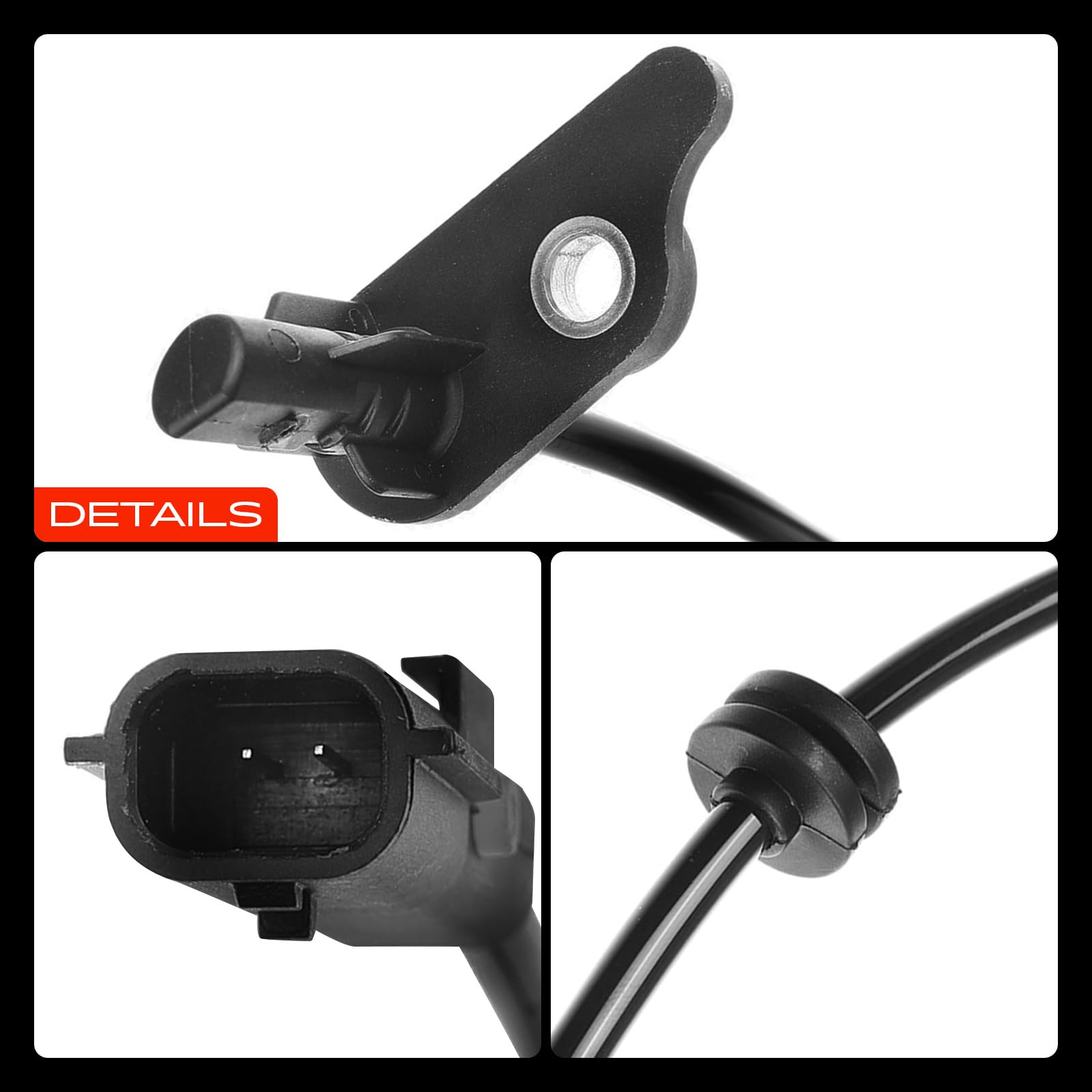 Frankberg Capteur ABS avec câble, 2 broches, essieu arrière droit | 479006210R; Compatible avec: Capture I J5, Clio IV BH, Clio IV Box/Hatchback BH, Clio IV Grandtour KH, Zoé BFM
