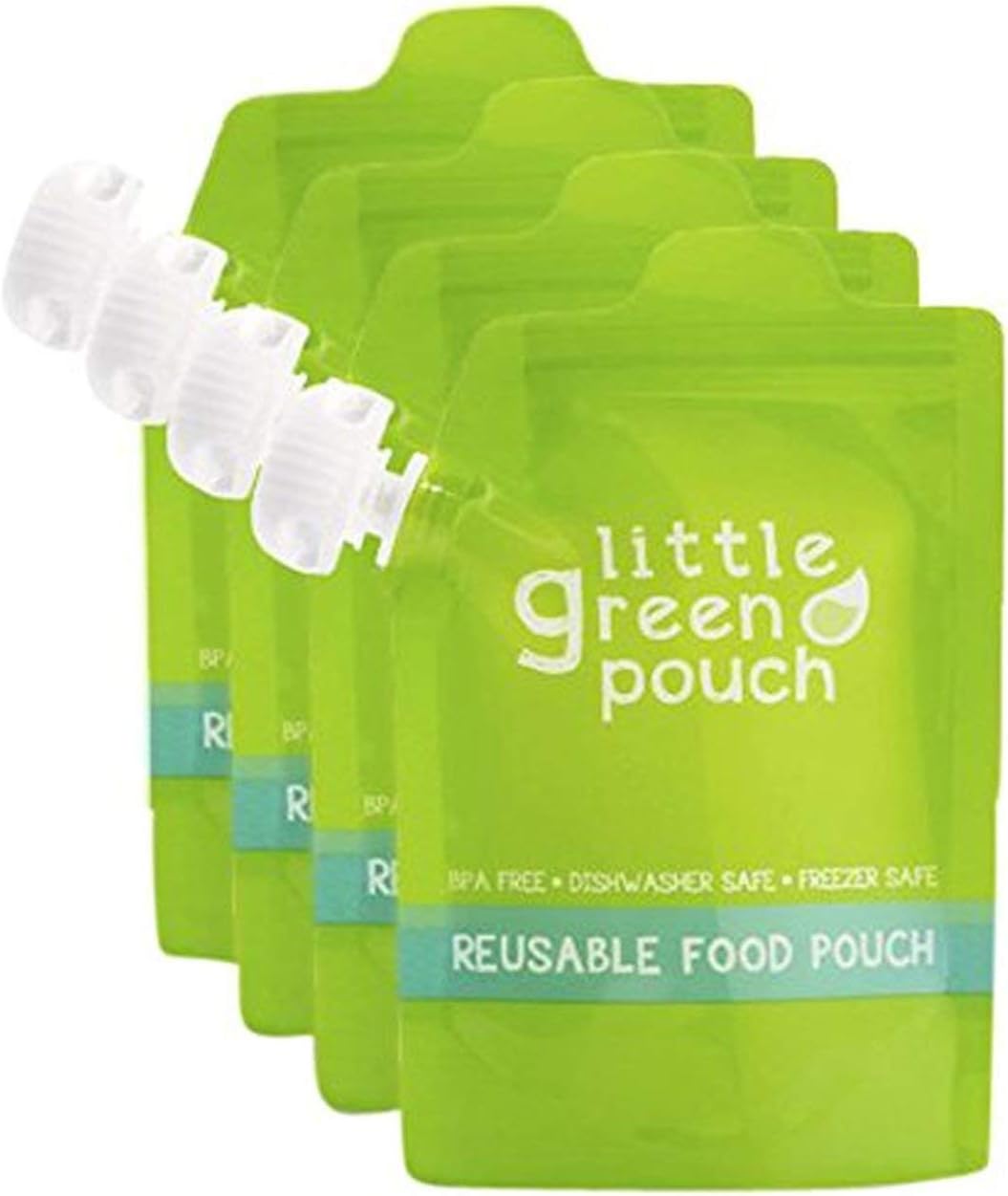 Reusable Food Pouches - 4-Pack of 7oz Pouches