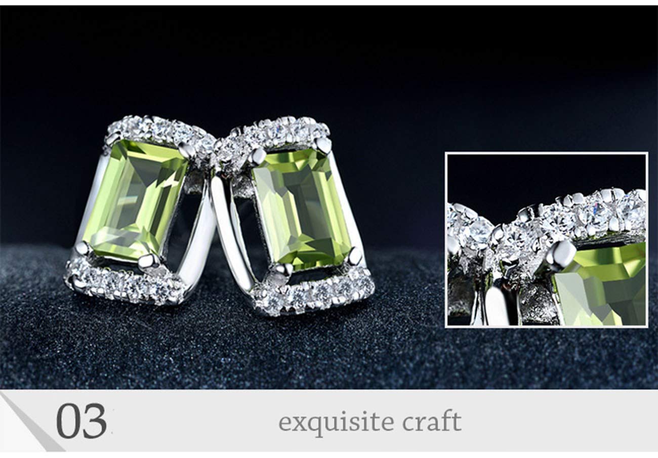 Pendientes Pendientes de Plata esterlina con Forma de Regalo para Damas, Diamantes y Diamantes.