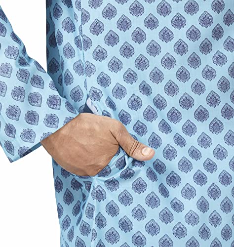 Image of Studio Shringaar Men's Cotton Relaxed Fit Straight Kurta