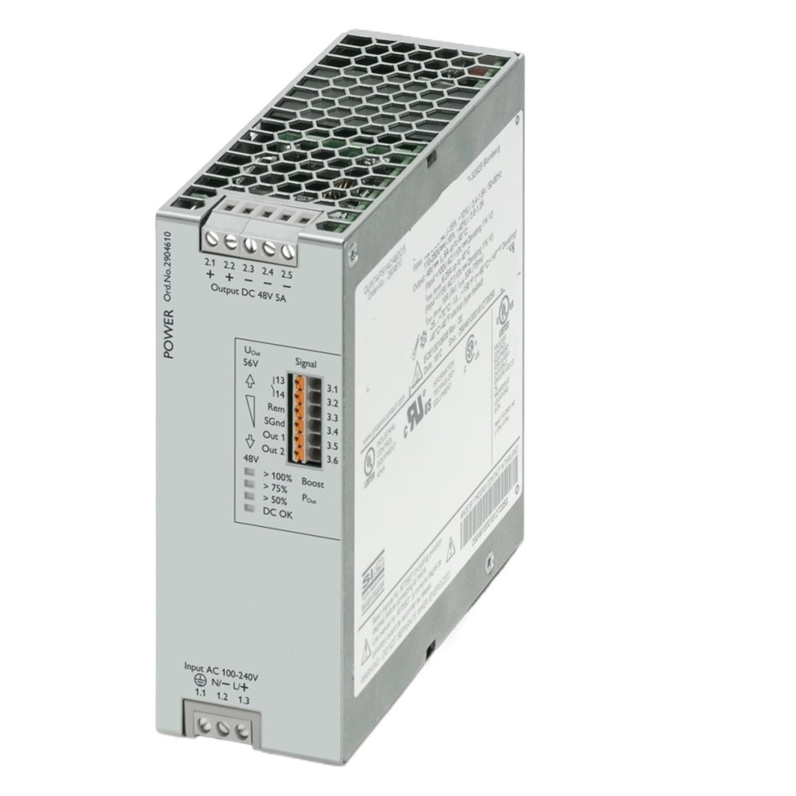 SWEWDSQG Power supply QUINT4-PS, 1AC, 24DC, 20 290460