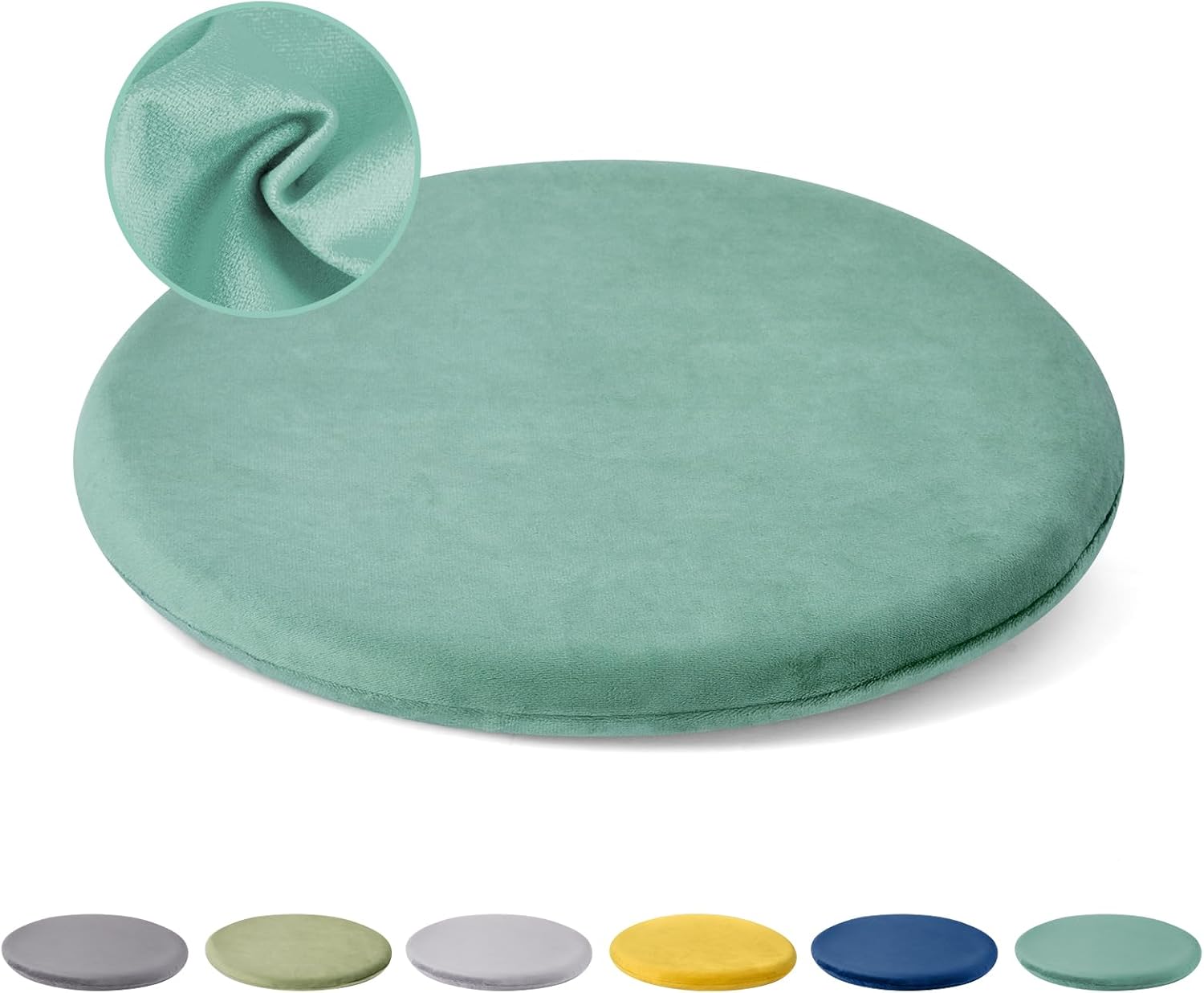 Gumcoly Round Memory Foam Chair Cushion Circle Bar Stool Pad Detachable Chair