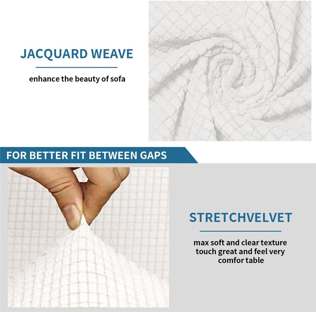 SZJIAHTM Jacquard Corner Sofa Cover 1 Piece Soft Stretch Couch Cover Slipcover for Sectional Recliner L Shape Sofa Couch Home Protector