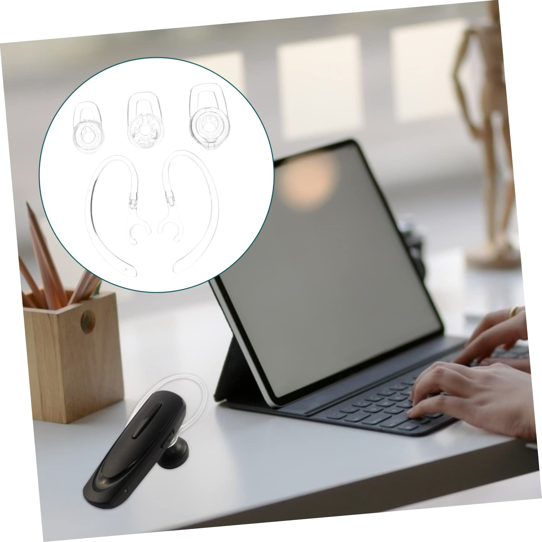 60pezzi Per Auricolari Gel Trasparenti Auricolari Ricambio e Ergonomici Per Vestibilità e Stabile Compatibili Cuffie Wireless