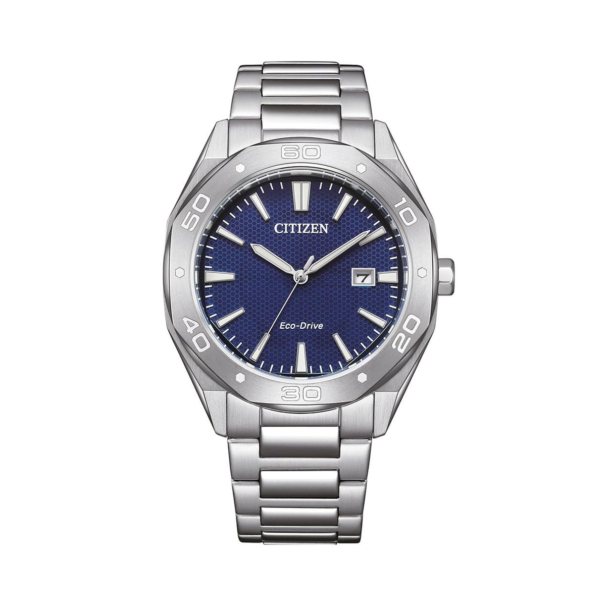 CITIZON Orologio Uomo Eco-Drive BM7631-52L: Solare, Quadrante Blu, Cinturino In Acciaio Inox, Cassa 41mm, Data, 10 Bar, Garanzia 2 Anni - 3