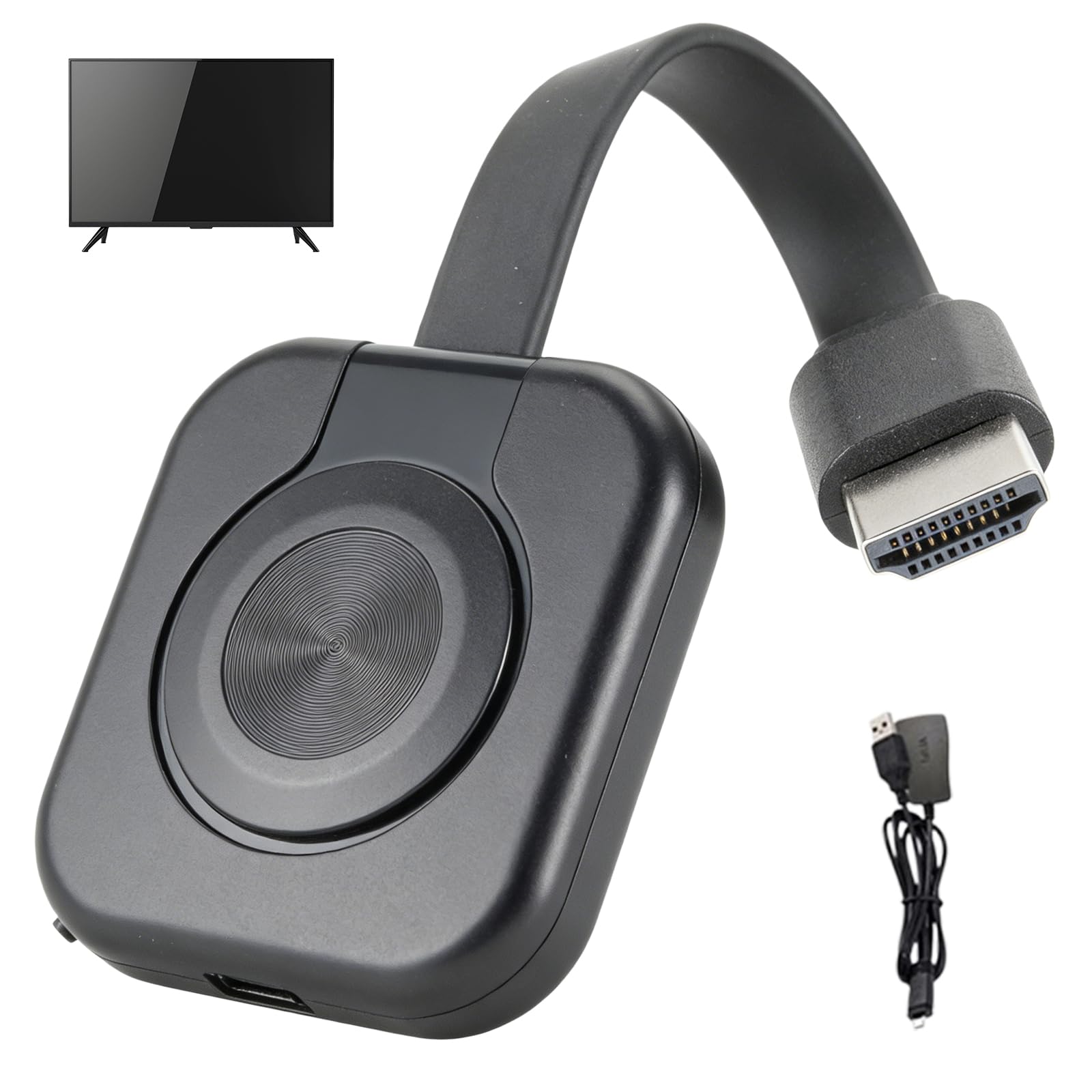 Adattatore Wireless HDMI 4K HD, Display Adattatore con Screen Mirror per Miracast/DLNA/AirPlay, HDMI Dongle compatibile con Android, OS, Windows, TV, proiettore, laptop, smartphone, tablet monitor