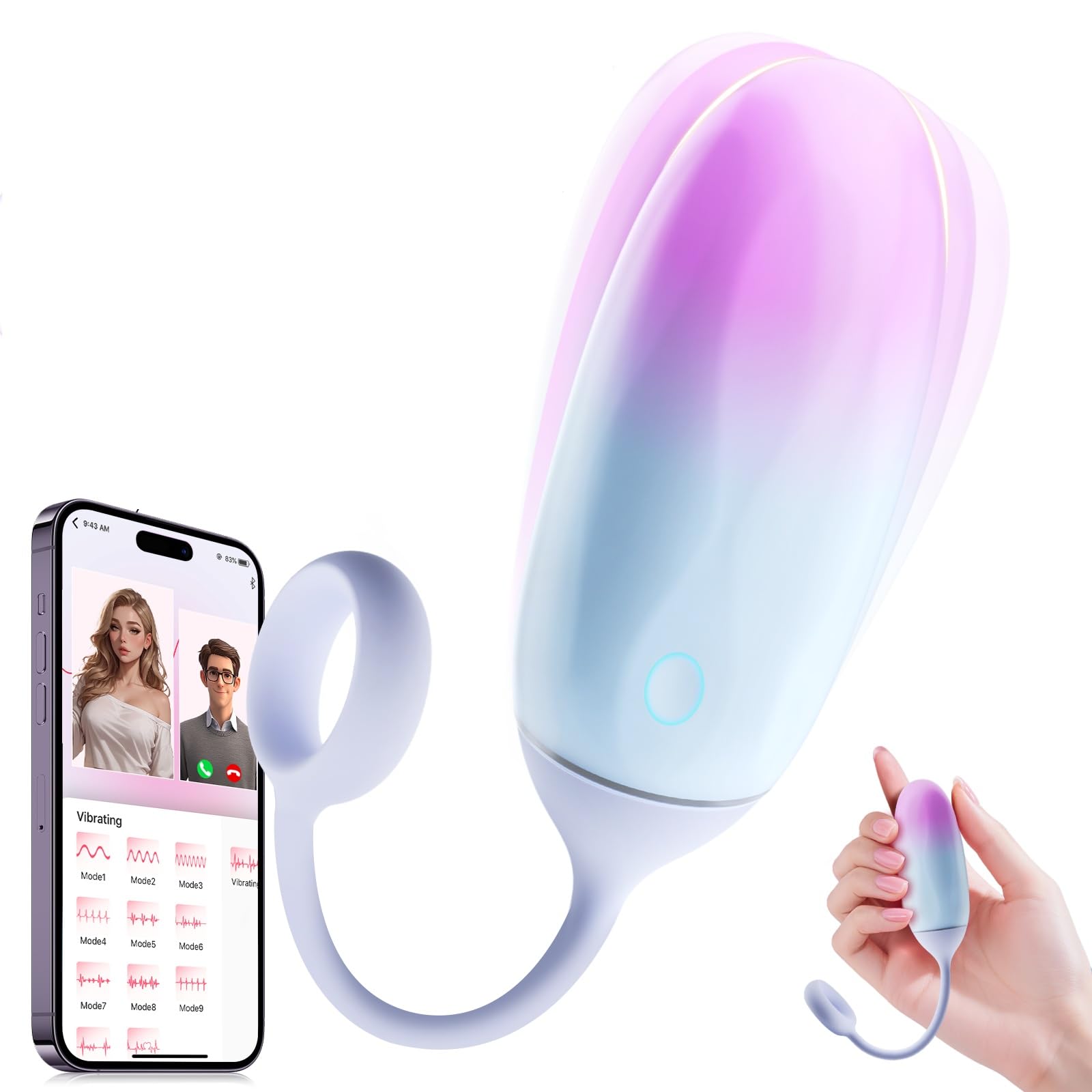 Mini APP Romote Control Vibrator Sex Toys for Women Men Vibrating Egg Wearable Vibrator with 10 Vibrations for