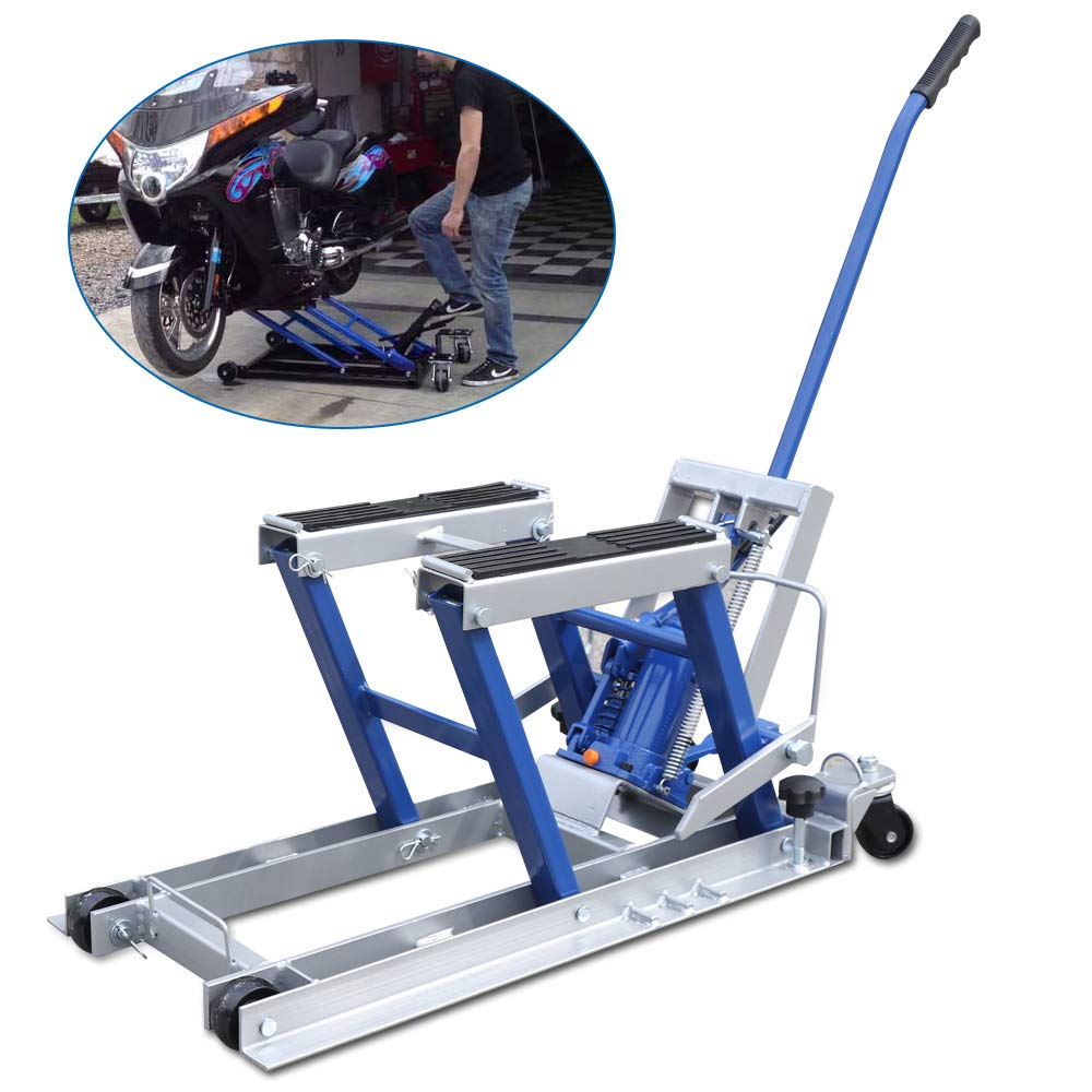 Elevador 680 Kg Elevador Hidráulico Para Moto Kaichenyt - 680 Kg, Altura  Ajustable 11.5-37.5 Cm Soporte Reparación Motos, image size:1000x1000