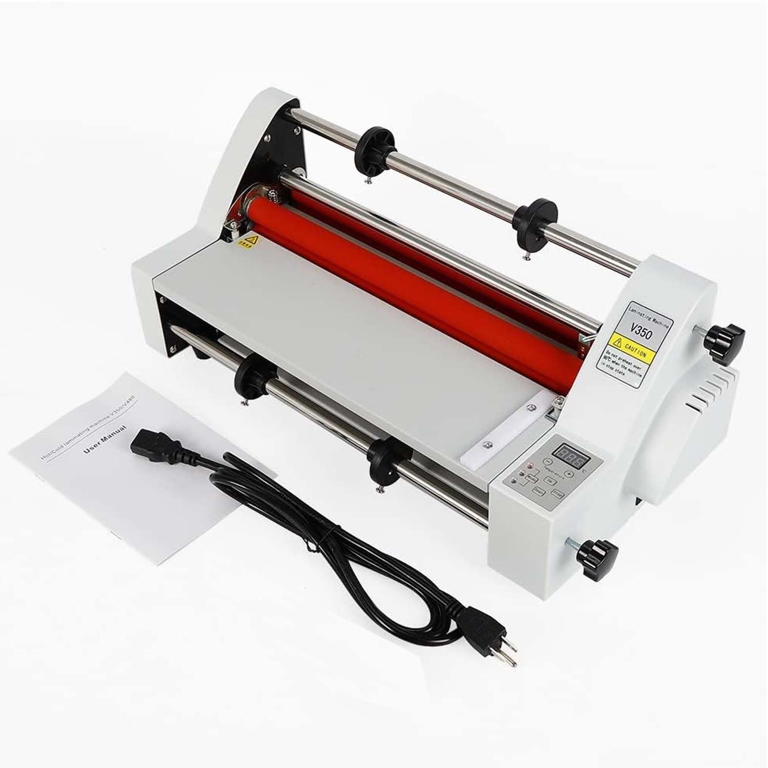 Laminatrice a Rullo Caldo Freddo Professionale 13 Pollici, Plastificatrice Digitale 700W con Regolazione Temperatura, per Documenti Foto e Materiali Didattici, Perfetta per Ufficio e Scuola