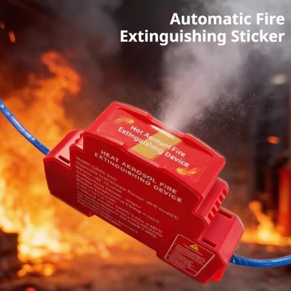 Dispositivo automatico di estinzione antincendio aerosol per quadro elettrico, soppressione rapida in 5 secondi, montaggio su guida DIN, compatto soppressione antincendio per sistema di accumulo di