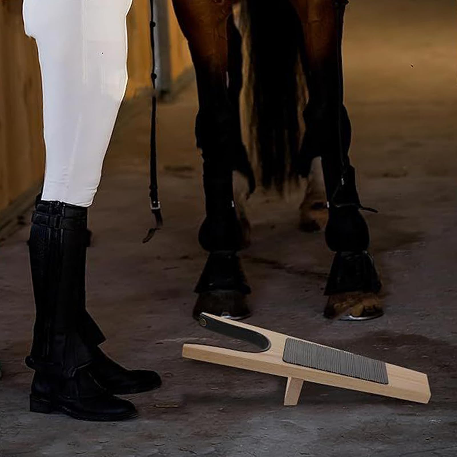 Stiefelauszieher Holz | Boot Jack Schuhauszieher mit großer Öffnung | Robuster Stiefelzieher für Reitstiefel Cowboy Boots Arbeitsstiefel Snowboard Ski Motorrad Zuhause Outdoor Rückenfreundliche Hilfe