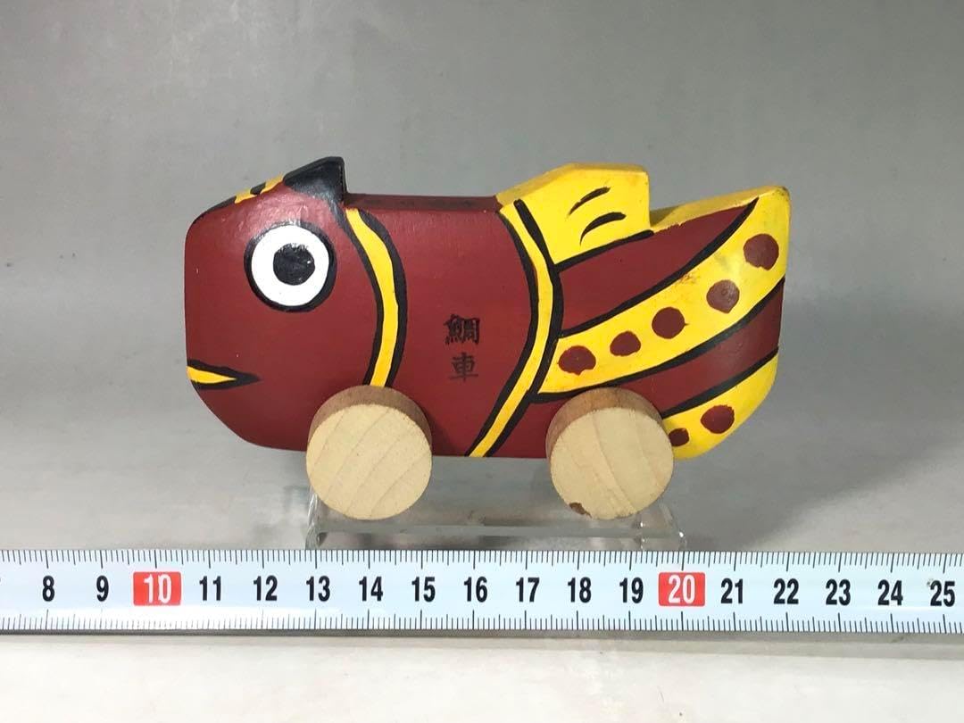 玩具 鯛車 鹿児島神宮 木彫り 人形 郷土玩具 民芸 信仰玩具 魚 こけし