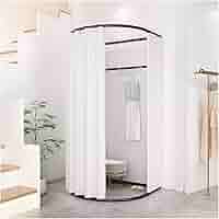 フィッティングルーム Amazon.co.jp: L字型 ポータブル更衣室 カーテン付き 80/90cm