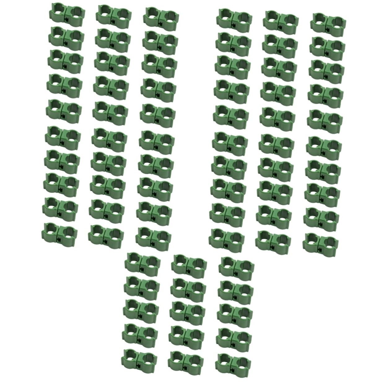 5 Sets Verstellbare Pflanzenstecker-Clips Rattan-kunststoffschnalle Unverzichtbar Für Obstgärten Gewächshäuser 50 Stück * 5