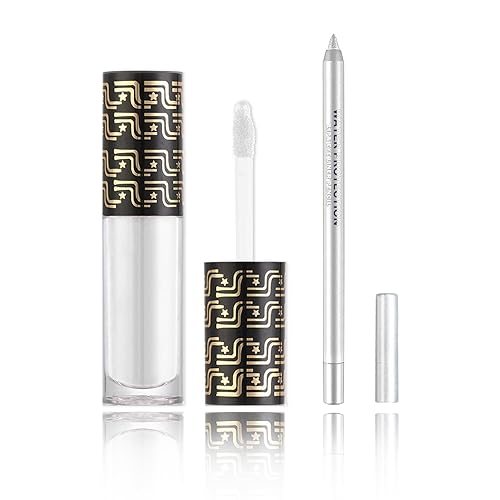 CAHIUYOA Juego de 2 delineadores de labios blancos mate, lápiz labial blanco líquido, brillo de labios, manchas de labios, impermeables, de larga