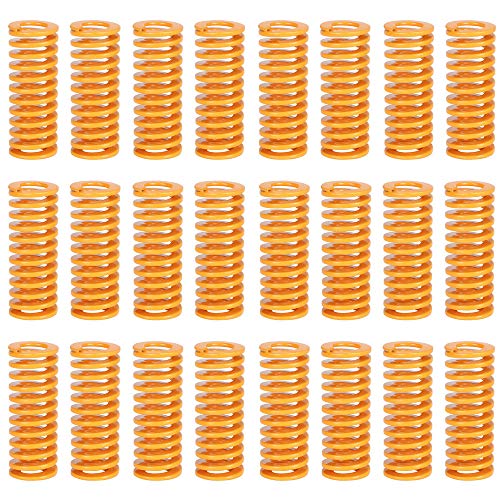 TooTaci Juego de 24 resortes para impresora 3D FYSETC de 0.31 pulgadas OD 0.78 pulgadas de longitud, resortes de compresión de tornillo de carga de luz para Creality CR-10 10S S4 Ender 3 placa