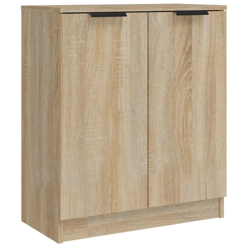 vidaXL Buffets 2 pcs Chêne Sonoma 60x30x70 cm Bois d'ingénierie