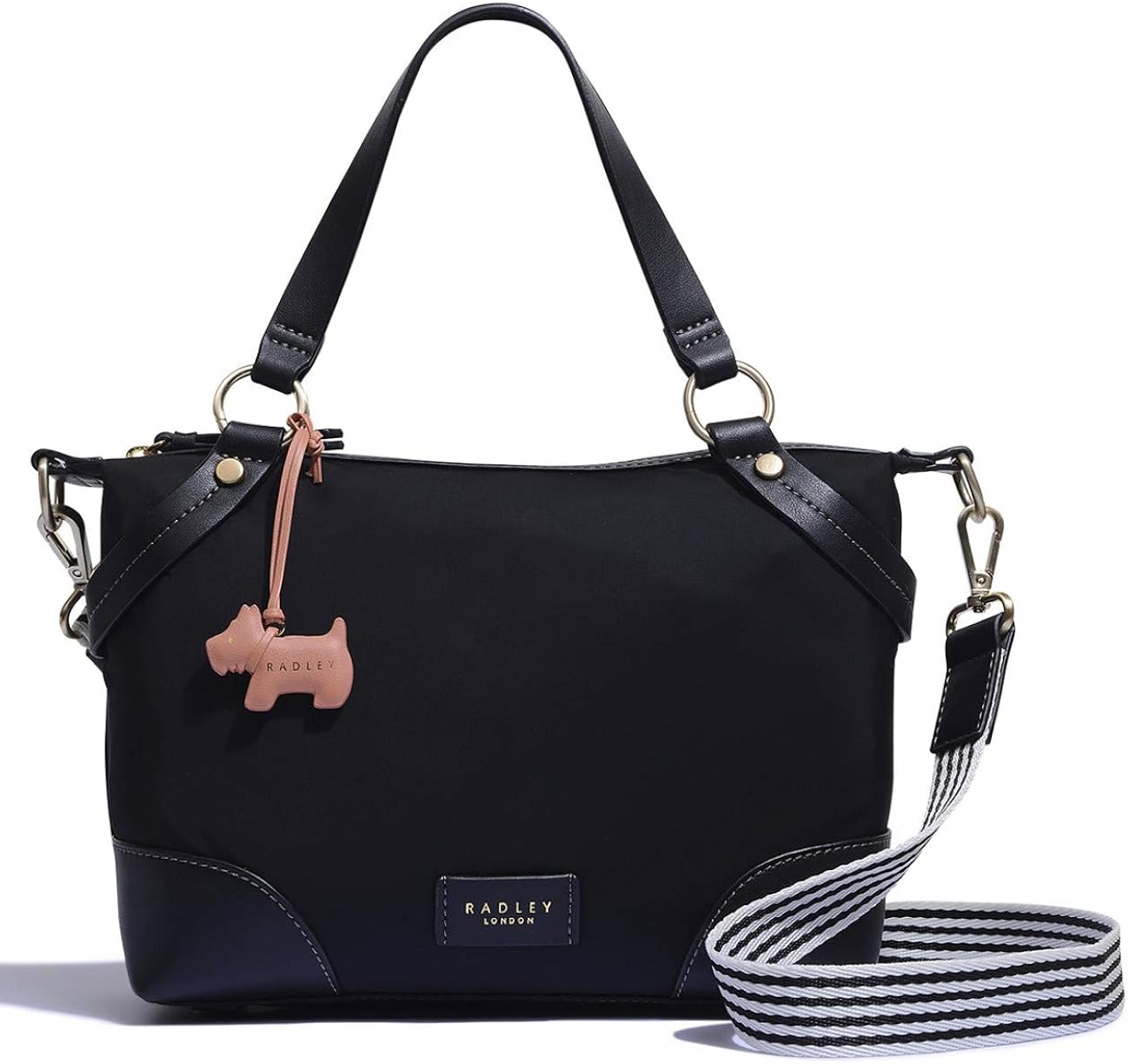 Radley London Black Bloomsbury Way Medium Zip Top Multiway Bag BigaMart